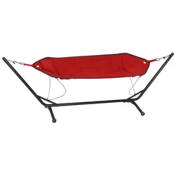 Hängematte Bahia ca. 105x305 cm Rot/Grau