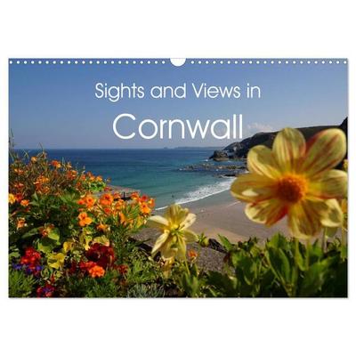 Sights and Views in Cornwall (Wall Calendar 2027 DIN A3 landscape), CALVENDO 12 Month Wall Calendar