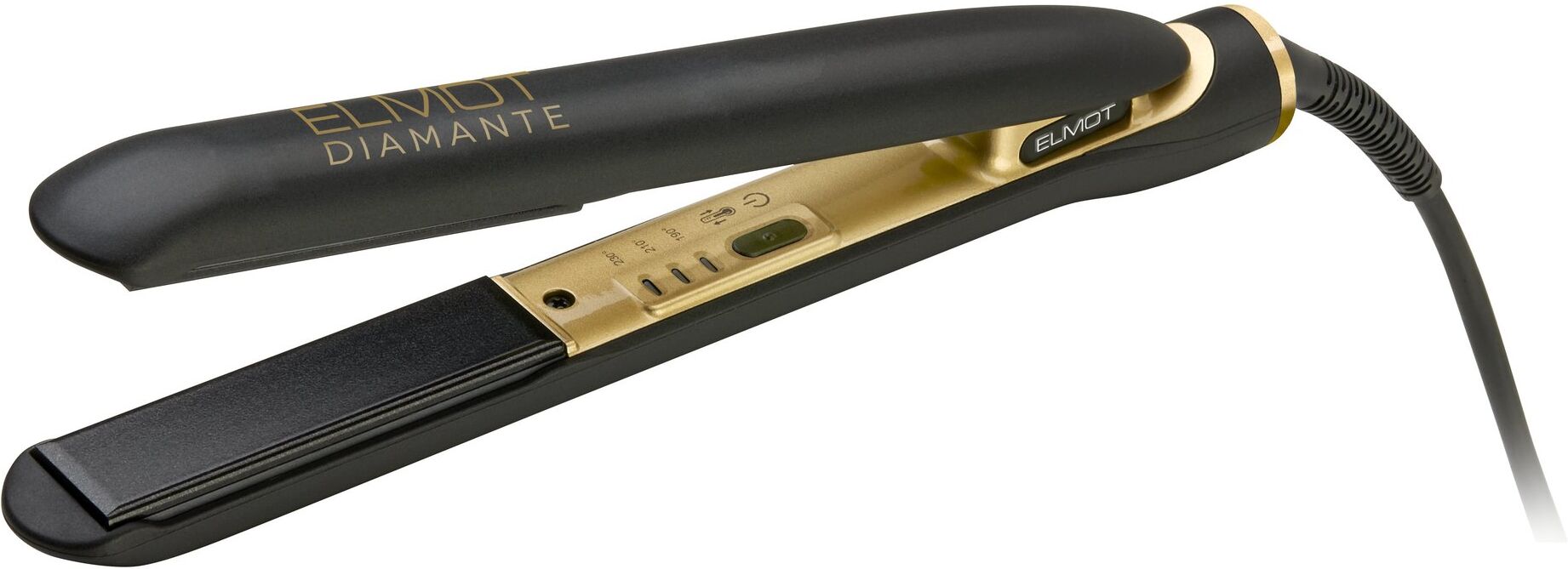 Piastra capelli Elmot PPIAELMDIAM LUXURY HAIRLINE Diamante Black e Gol