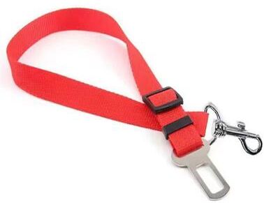 Inspired Finds Dog Seat Belt With Retractable Leash Convenient Pet Car Seat Belt For Safety And Comfort red