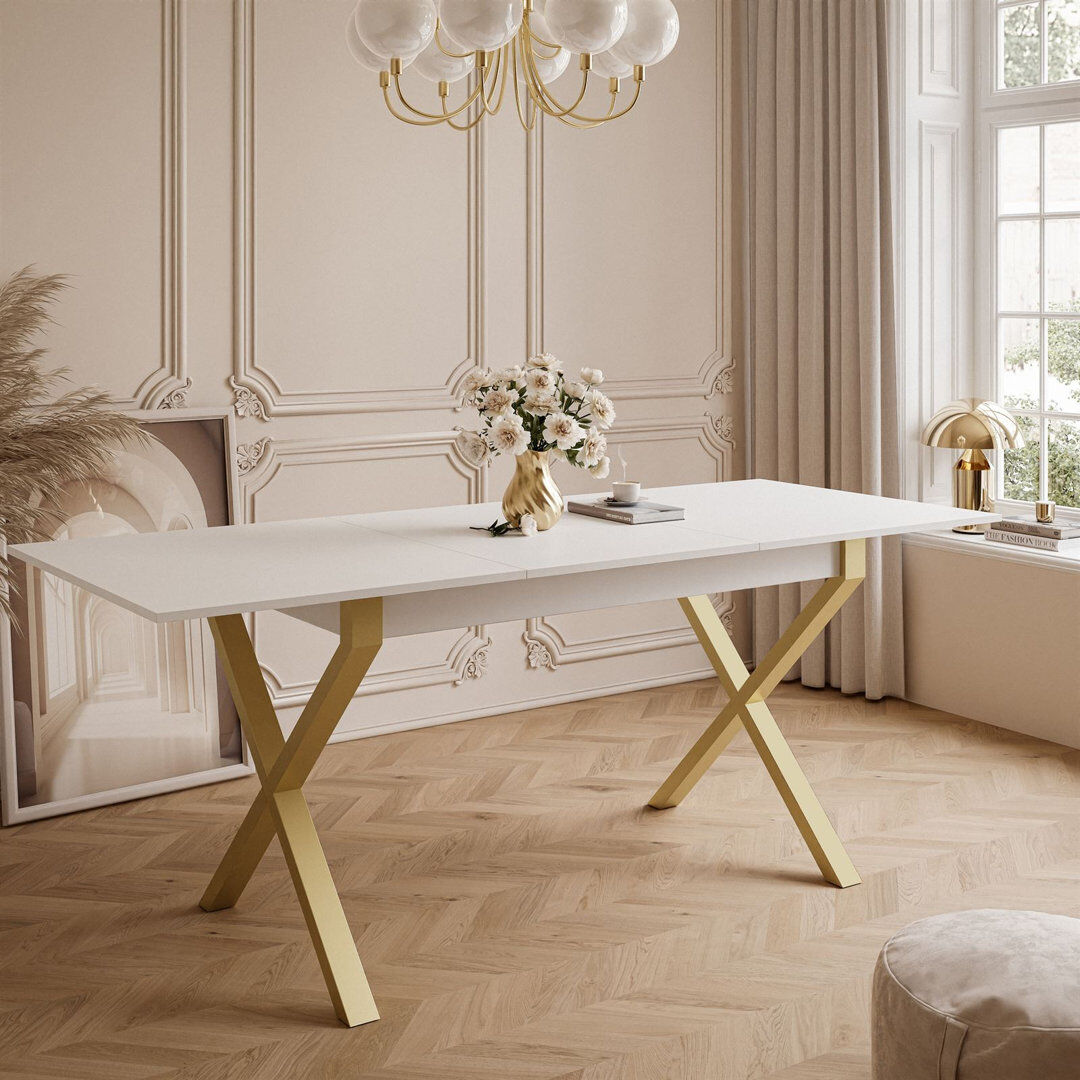 Fairmont Park Courtnay Extendable table 140 cm, "X" legs White