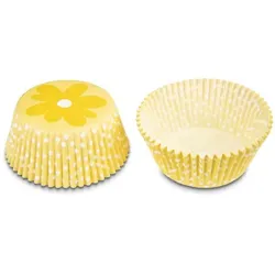 Gelbe Papier-Muffinförmchen