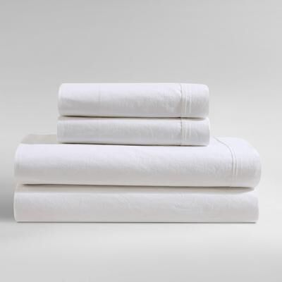 Calvin Klein Washed Cotton Percale Sheet Set