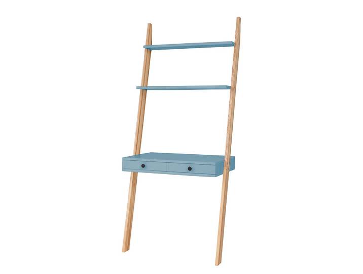 Bureau Monty 78 x 183 x 49cm Bleu/Bleu clair