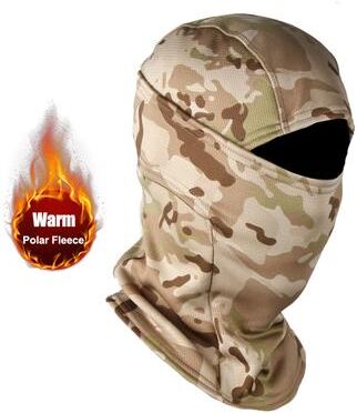 Modern Mode Marketplace Polar Fleece Camouflage Full Face Mask Winter Balaclava Ski Motorcycle Cycling Helmet Inner Cap Keep Warm Outdoor desert