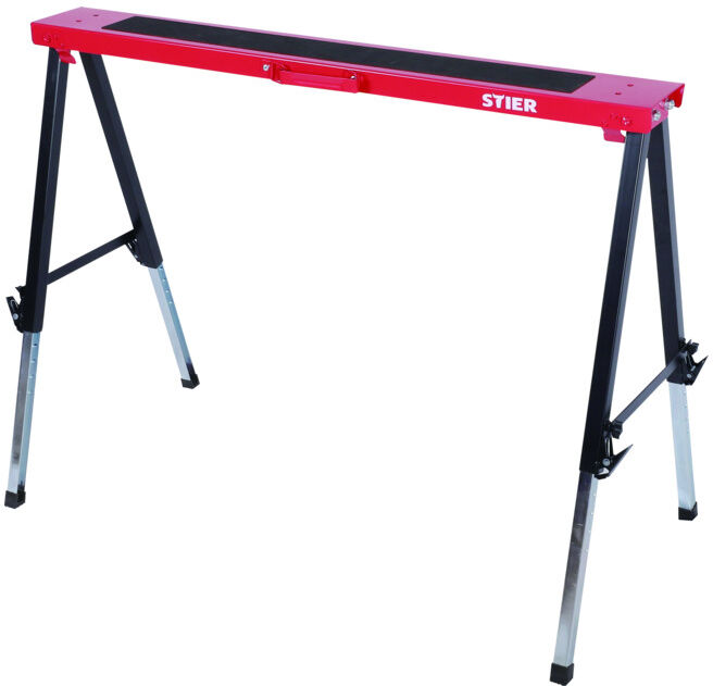 Set STIER Falt-Arbeitsbock, höhenverstellbar, 150 kg
