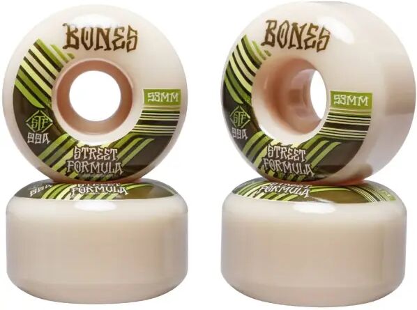 Ruote Skateboard Bones STF V4 Wide Pacco da 4 (53mm - Retros 99a)