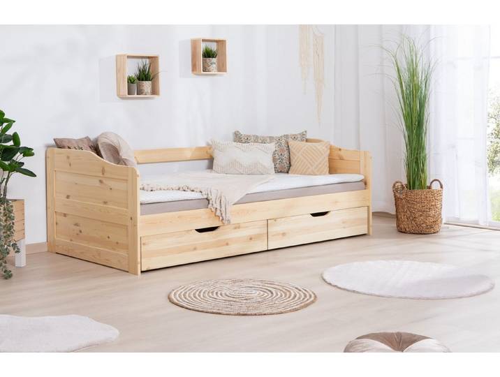 Ticaa Funktionsbett Funktionsbett Sofabett Melinda Kiefer massiv