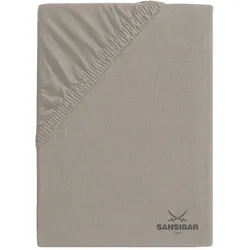 Topperbezug SANSIBAR Jersey (BL 100x200 cm) - braun - BL 100x200 cm