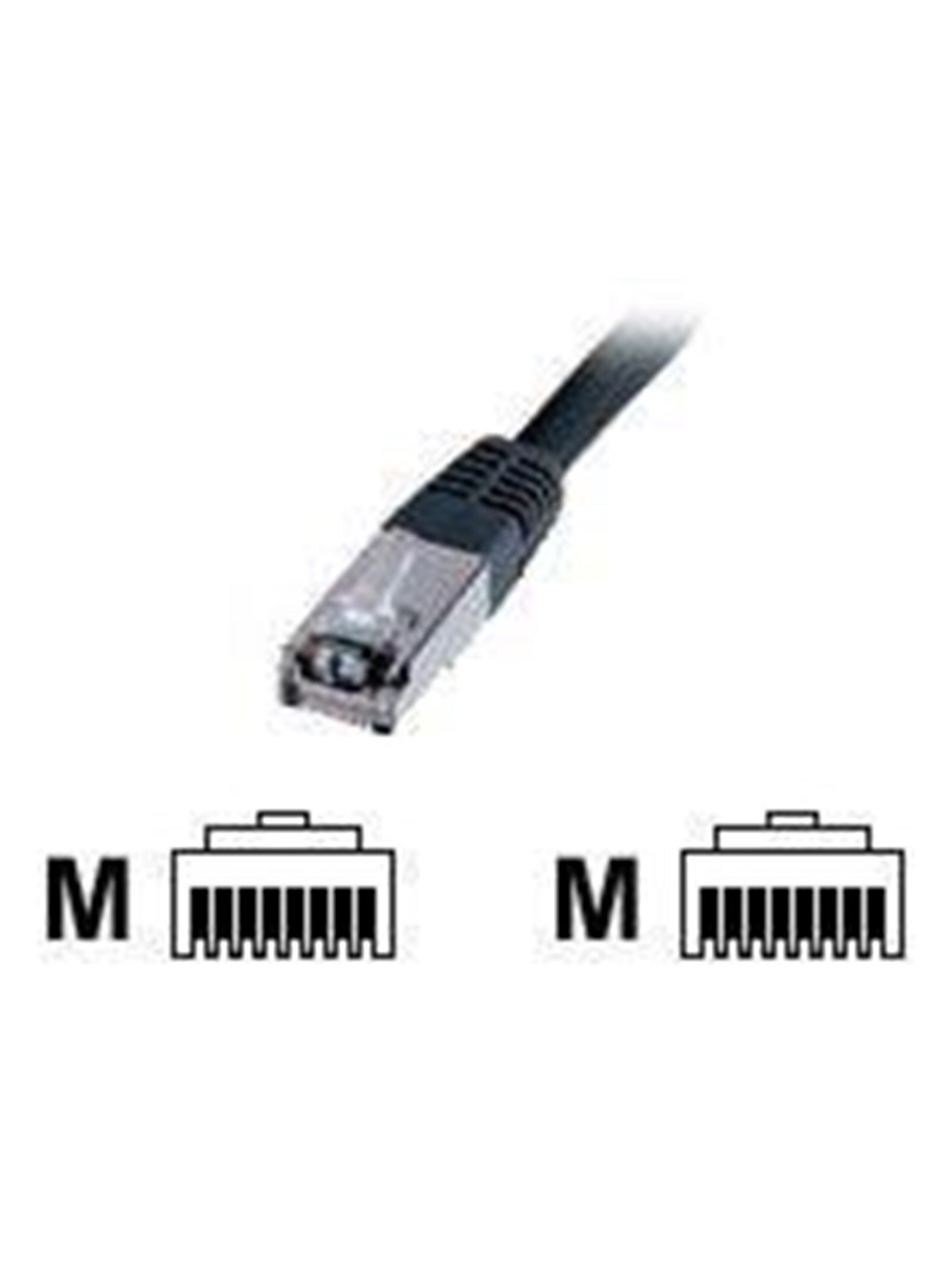 DIGITUS Premium - patch cable - 5 m - black - Schwarz - 5m