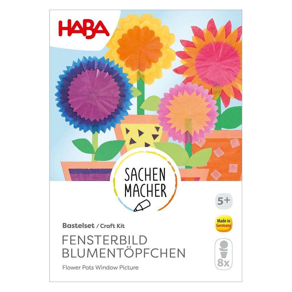 Haba Bastelset - Fensterbild Blumentöpfchen (2012682)