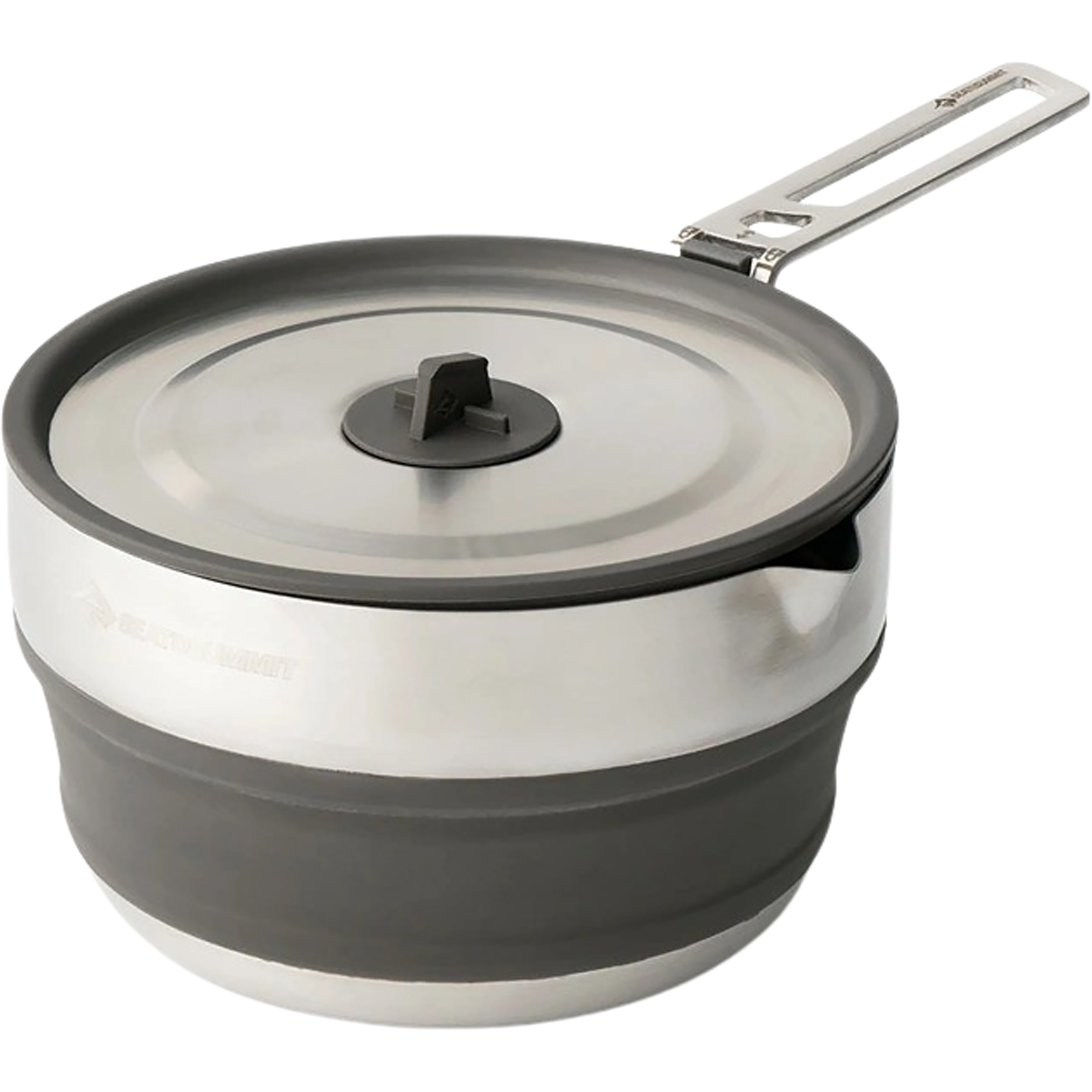 Sea to Summit Detour Stainless Steel Collapsible Pouring Topf Camping Kochgeschirr grau Größe 1,8l Trekking