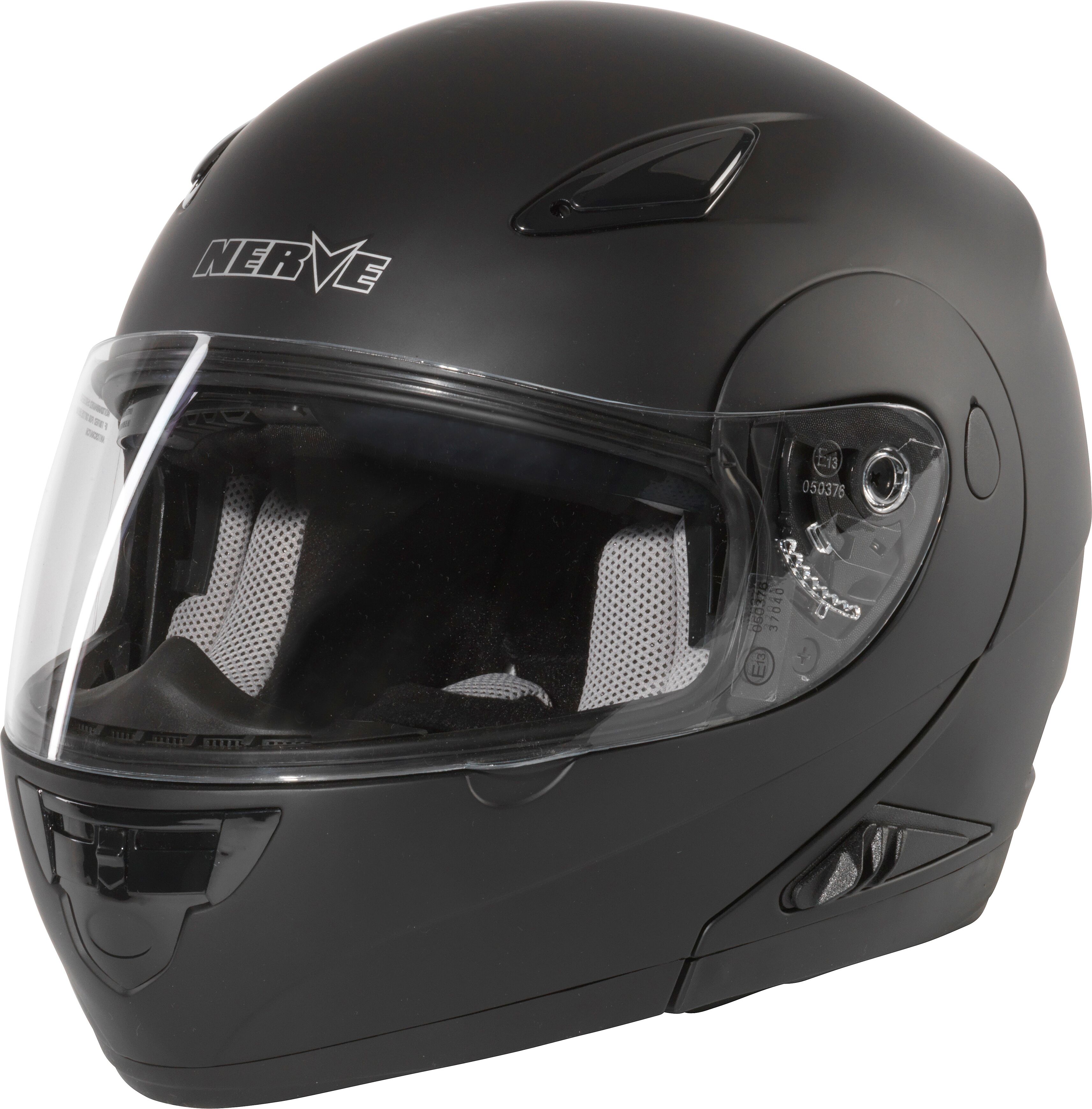 Motorradhelm NERVE "NH5008" Gr. S, schwarz, Helme, S Kopfumfang: 55cm - 56cm, Motorradhelm