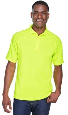 Harriton M211 Men's Advantage Tactical Performance Polo Shirt in Safety Yellow size XS   Polyester