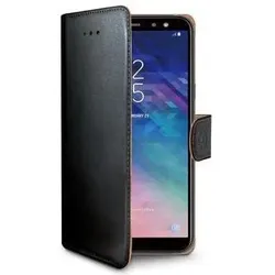 Celly MOBILE PHONE CASE 14,2 cm (5,6') Pouch Case Schwarz (Samsung Galaxy A6), Smartphone Hülle, Schwarz