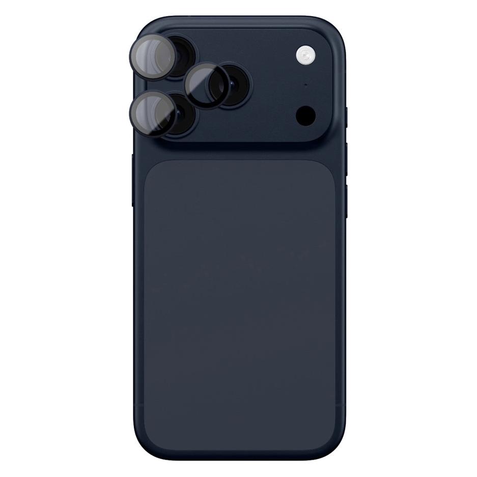 Amazingthing Linsenglas für iPhone 17 Pro / Pro Max mit blauem Aluminiumrahmen (3 Stk., Apple iPhone 17 Pro, Apple iPhone 17 Pro Max) (1710923912)