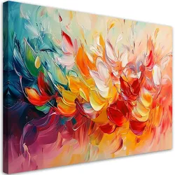 LEINWANDBILD Bunte Moderne Abstraktion 100x70cm