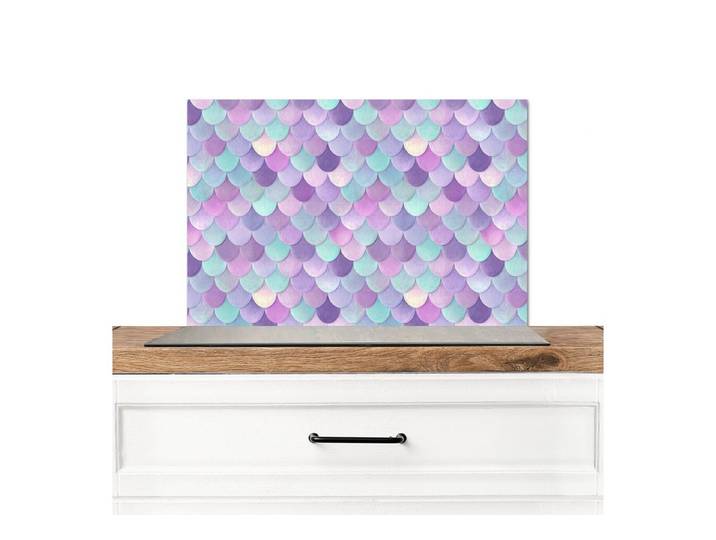 KitchenYeah Küchenrückwand Verträumt - Meerjungfrau - Pastell, (1-tlg), Küchenrückwand, Küchen Zubehör, 100x65 cm