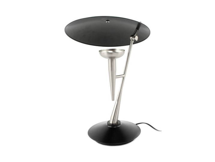 Kayoom Tischleuchte, Schwarz, Silberfarben, Metall, 36x50x36 cm, Lampen & Leuchten, Innenbeleuchtung, Tischlampen, Tischlampen