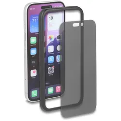 DELOCK Schutzfolie für iPhone 16 Sichtschutz gehärtetes Glas