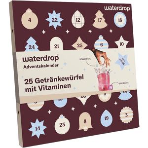 waterdrop Adventskalender AI-WA-PA01-00100, 2026, gefüllt mit 25 Getränkewürfeln in 10 Sorten, 52,3g