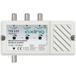 Axing TVS5-03 Mehrbereichsverstärker 33 dB, 108 dBμV TVS00503 TVS 5-03