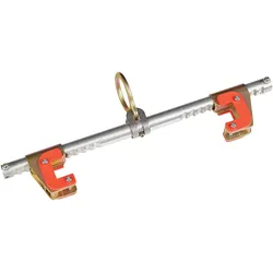 3M PROTECTA Trägergleiter für T-Träger, austauschbare Polyethylen-Gleitflächen, einstellbar von 9 cm bis 35,5 cm, max. Dicke 3,2 cm, drehbarer Anschlagpunkt, 3M Connected Safety-ready RFID Tag für Inspektion, 9 - 35,5 cm