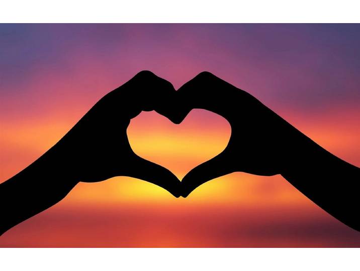 Papermoon Herz Sonnenuntergang