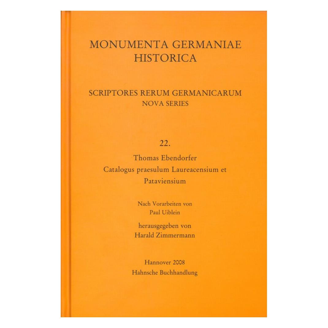 Harrassowitz Thomas Ebendorfer, Catalogus praesulum Laureacensium (Latein, Softcover, Harald Zimmermann) (56990750)