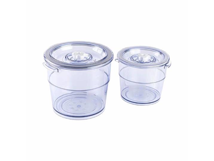 Rommelsbacher VCR 600 Vakuumbehälter Set rund 2L/4L – Vakuumiergerät Zubehör – transparent