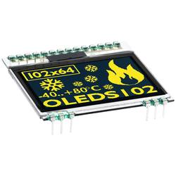 Display Elektronik Grafik-Display Grün-Gelb (B x H x T) 39.00 x 38.00 x 2.1 mm EAOLEDS102-6LGA