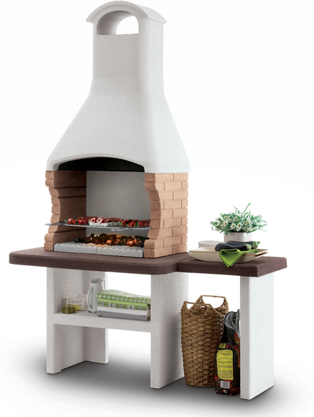 Palazzetti Jesolo 2 - Barbecue à bois et charbon en maçonnerie