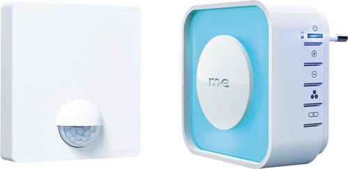 M-e modern-electronics 41527 Steckdose Bewegungsmelder 120° Weiß IP54