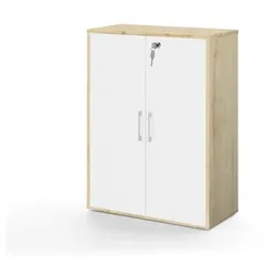 Mäusbacher Aktenschrank Big Profi Office Holzoptik Birke / Weiß