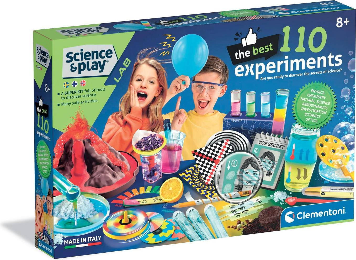 Clementoni Best 110 Experimenten set met 110 wetenschappelijke experimenten