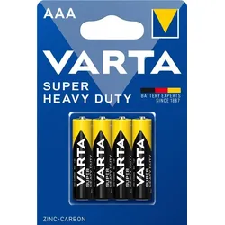 Varta Batterien Alkaline Micro AAA, 4 Stück
