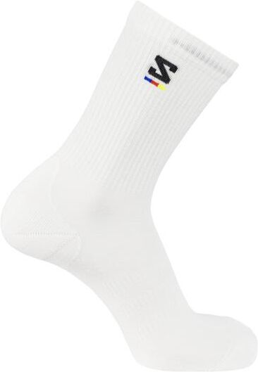 Salomon Sunday Smart Crew Sock, Snow / Black