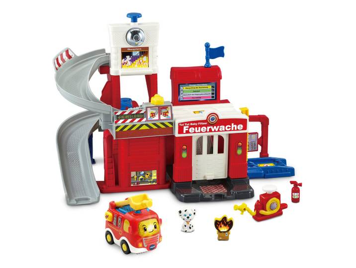 Vtech Parkgarage TUT TUT Baby Flitzer, Mehrfarbig, Rot, Kunststoff, 45x33x12.8 cm, Spielzeug, Spielzeugautos