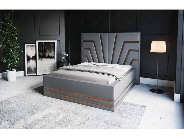Wasserbett Cecina mit Zierleisten in Gold oder Silber