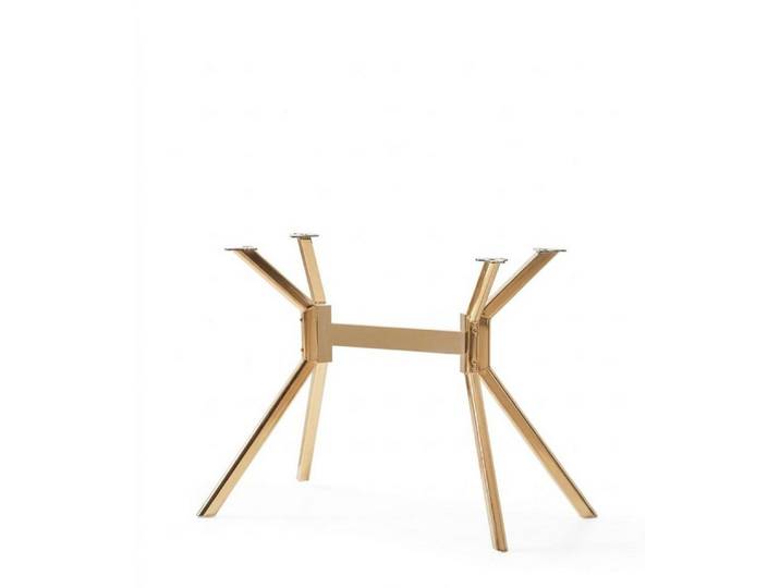 JVmoebel Tischbein Tischbeine Gold Metallisch Robust Bequem Breit Standfest Stilvoll, Made in Europa