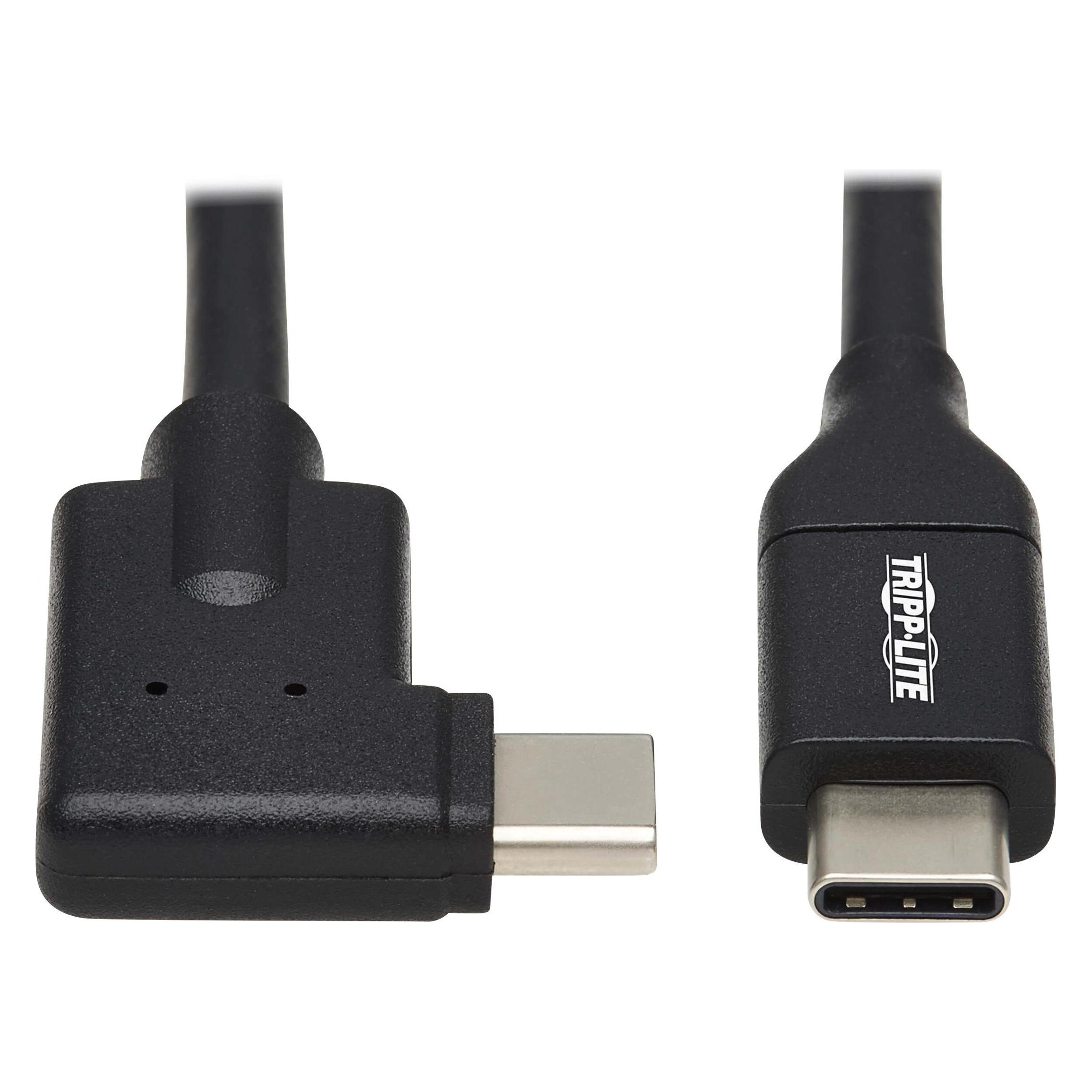 Eaton TRIPPLITE USB-C Cable M/M - USB 3.2 Gen 2 10 Gbps 5A 100W Rating Thunderbolt 3 Compatible Righ (1 m, USB 3.2 Gen 2, 100 W) (U420-01M-G25ARA)