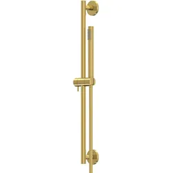 Steinberg Serie 340 Brausegarnitur 3401600BG Stange 600mm, mit Handbrause, Brauseschlauch, Brushed Gold