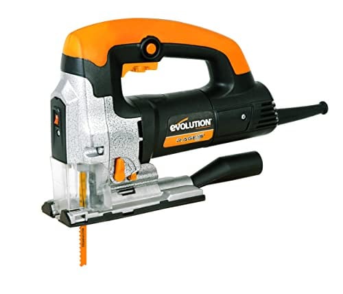 Evolution Power Tools Rage 7-S multifunctionele decoupeerzaag met 5 zaagbladen, 710 W