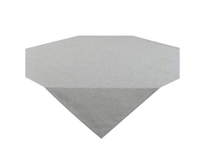 Tischdecke Wien - Mitteldecke mit Fleckschutz Leinenoptik - 85x85 cm grau