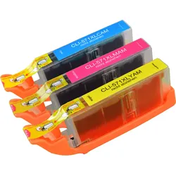 3 Ampertec Tinten ersetzt Canon CLI-571XL Multipack CMY