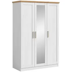 Drehtürenschrank Florenz ca.124x185x54cm Weiß