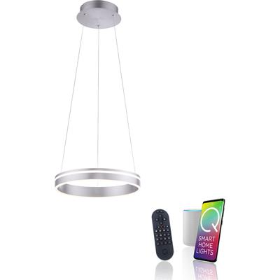 LED Pendelleuchte "Q-VITO", stahlfarben, 1, Ø 40cm, 1 Stk., NEUHAUS Q SMART HOME LIGHTS, Leuchten, LED Pendelleuchte