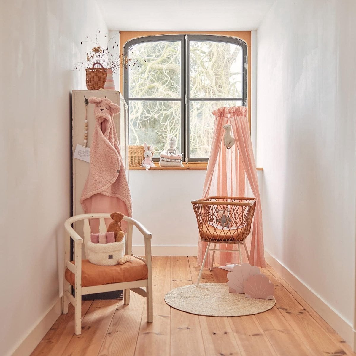 Baldakijn Vintage Pale Pink 155 cm