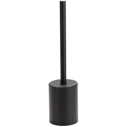 Brillantbad BORGANIC BLACK WC-Bürstengarnitur Edelstahl Kunststoff Schwarz 110x80x345 mm für Bad & WC >> zum Bohren