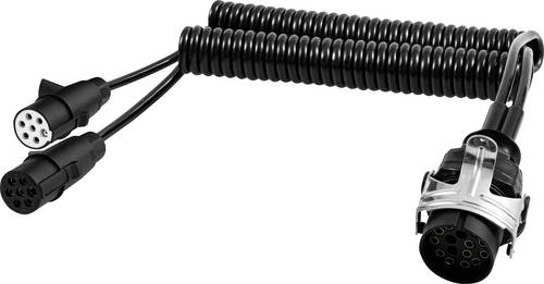 SecoRüt ECO771-136 Verbindungskabel [Anhänger-Steckdose 15polig - Anhänger-Steckdose 7polig Typ N, Anhänger-Steckdose 7polig Typ